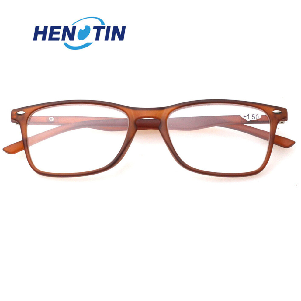 Reading Glasses Durable Men and Women Metal Hinge Plastic Rectangle Frame Reader Eyeglasses