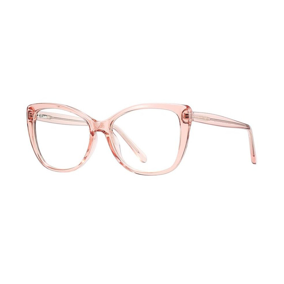 Cat Eye Reading Glasses Women Transparent Green Eyeglasses Retro Female Eyewear Anti Light Hyperopia +2 +3.5