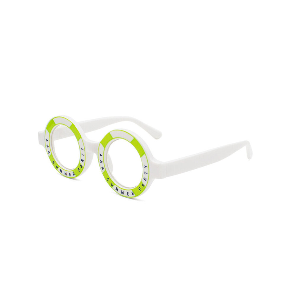 Retro Round Women Glasses Frame Leopard Champagne Eyewear Clear Anti-Blu-Ray Men Optical Frame Computer Goggles-image-OPC-PBR8NDT-NEW