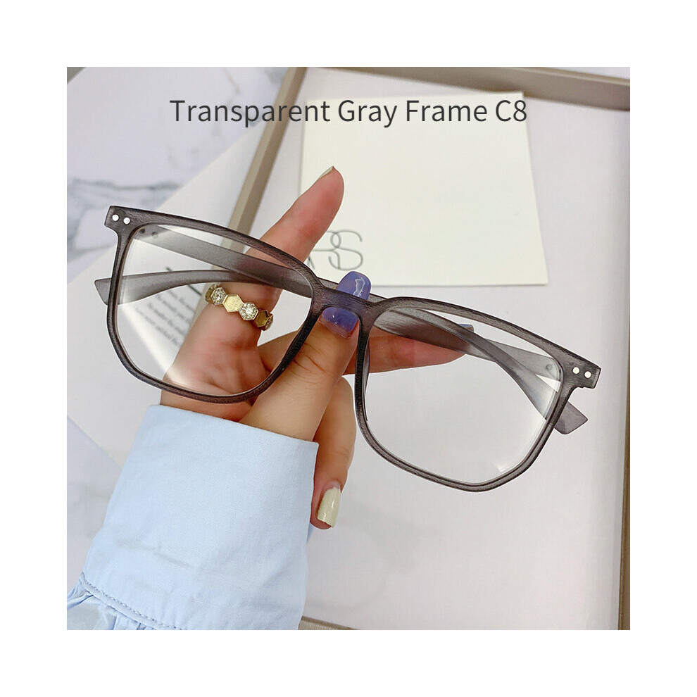 Style Intelligent Photochromic Myopia Glasses Women Men Ultralight Vintage Square Glasses Finished Prescription Eyewear