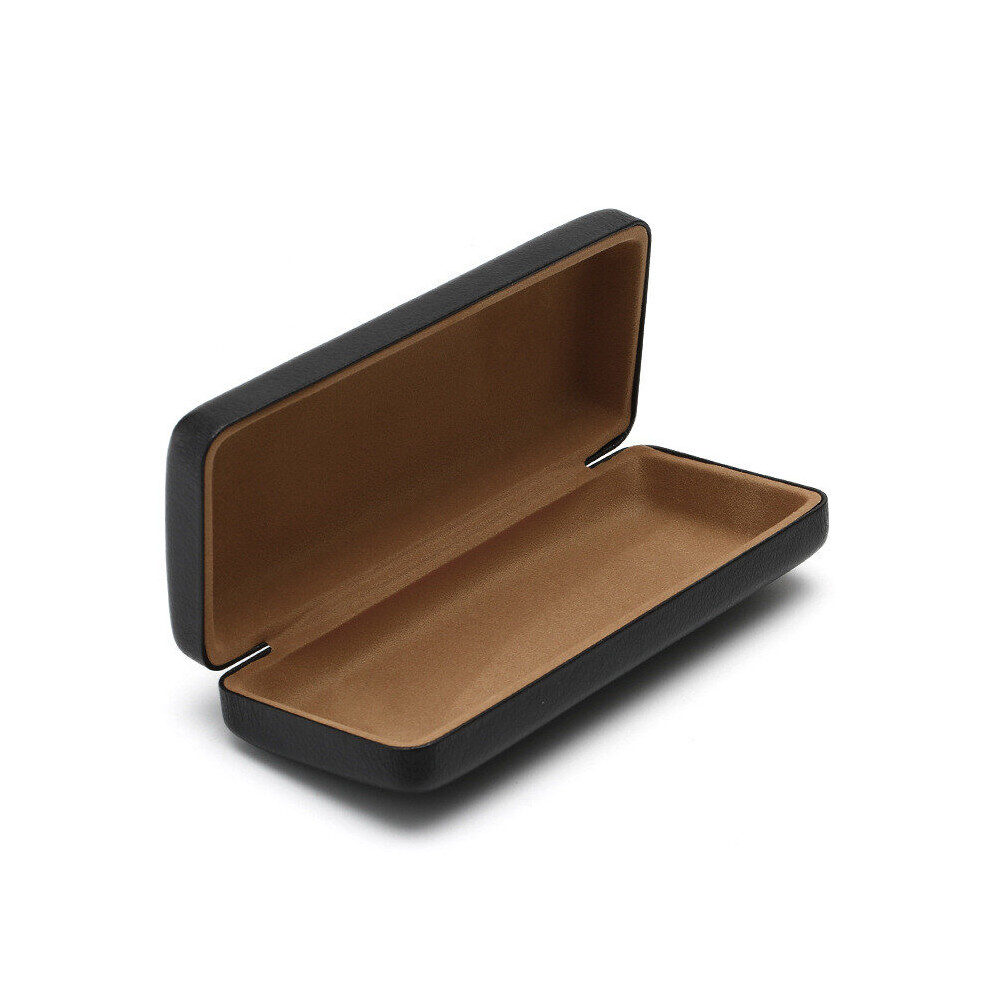 PU Leather Glasses Metal Square Portable Sunglasses Case Women Men Durable Eyewear Storage Box