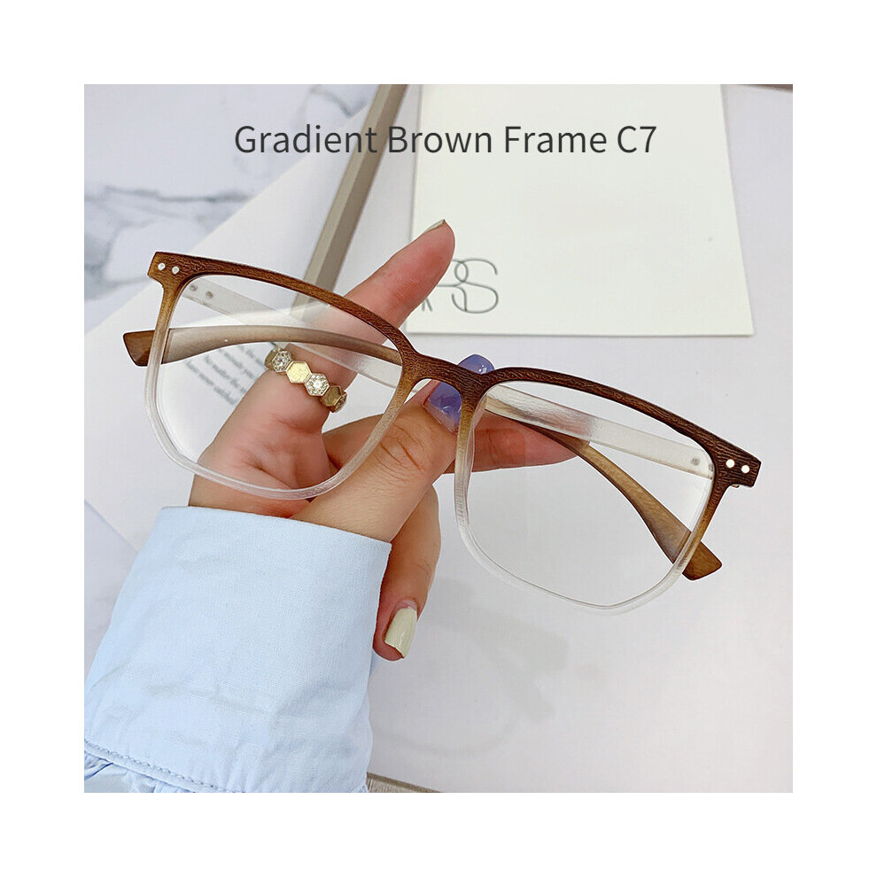 Style Intelligent Photochromic Myopia Glasses Women Men Ultralight Vintage Square Glasses Finished Prescription Eyewear
