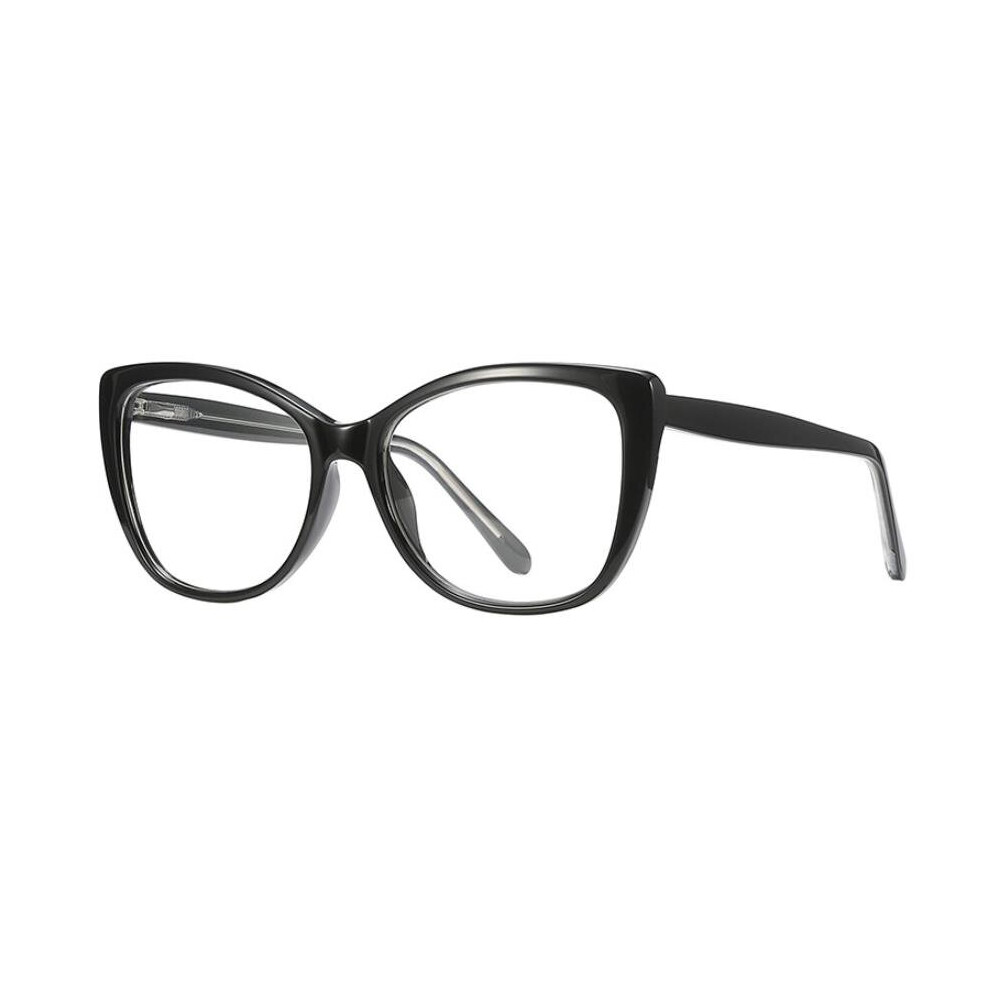 Cat Eye Reading Glasses Women Transparent Green Eyeglasses Retro Female Eyewear Anti Light Hyperopia +2 +3.5