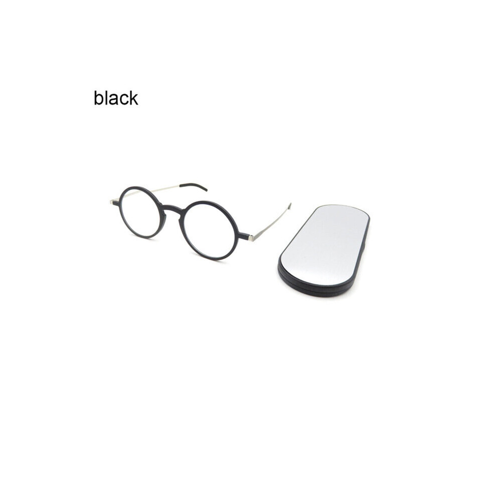 Multicoloured Thin Reading Glasses Protable Pocket Presbyopic Eye Glasses Anti-Blue Ray Spectacles Eyeglasses With Case Round Glasses Frame +2