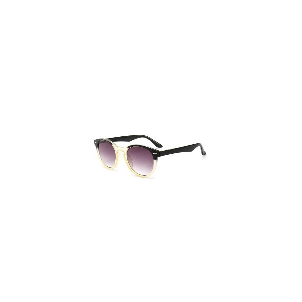 Multicoloured Unisex Round Reading Sunglasses Men Women Hyperopia Presbyopia Glasses Diopters Prescription Eyewear +100 +200 +300 +400