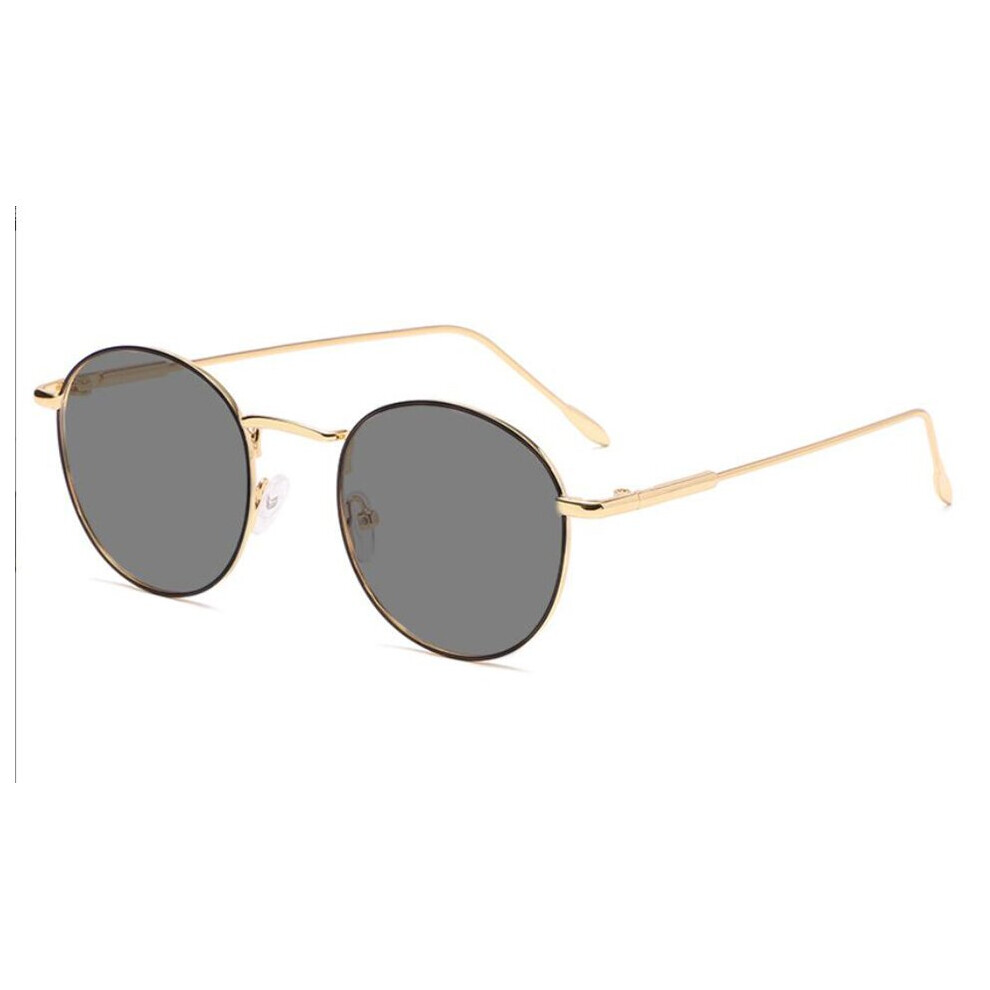 Arrival Round Photochromic Grey & Anti Ray Glasses, Women Men's Rays Blocking Eyeglass for Computer A8213