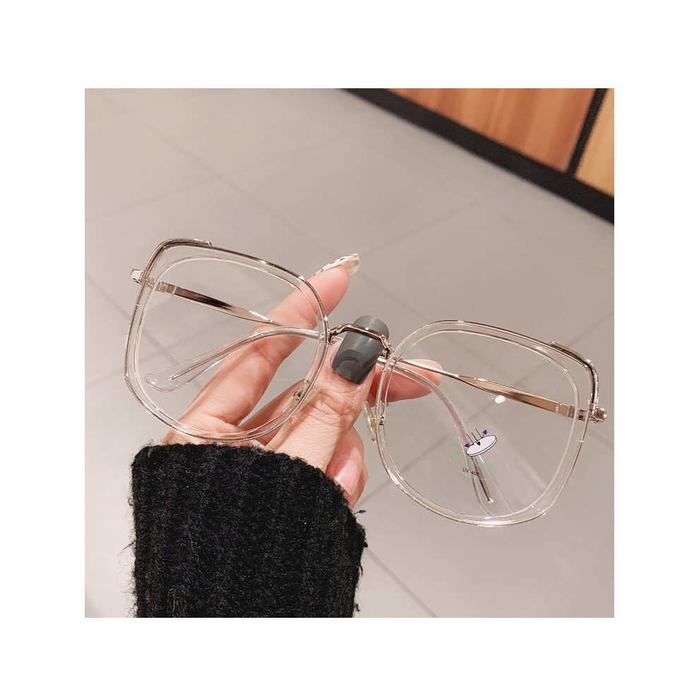 Oversize Square Optical Reading Glasses Women Retro Light Filter Computer Eyeglasses Presbyopia Large Diopter +6.0