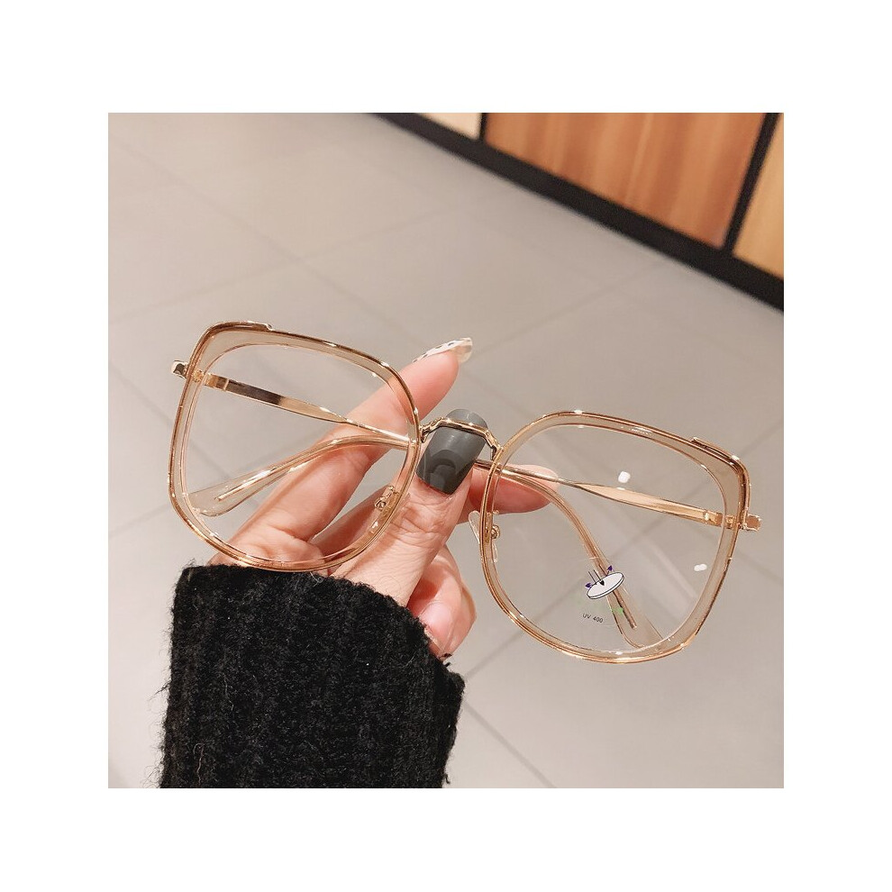 Oversize Square Optical Reading Glasses Women Retro Light Filter Computer Eyeglasses Presbyopia Large Diopter +6.0