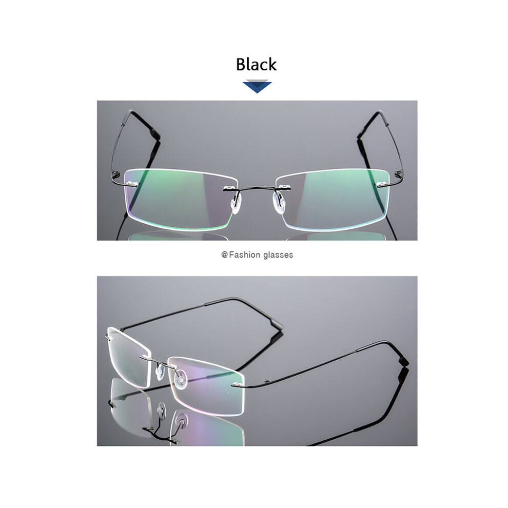 Multicoloured Rimless Computer Eyewear Men Anti Light Glasses Women Gaming Eyeglasses Metal Frame Uv400 Optical Fold Eyewear
