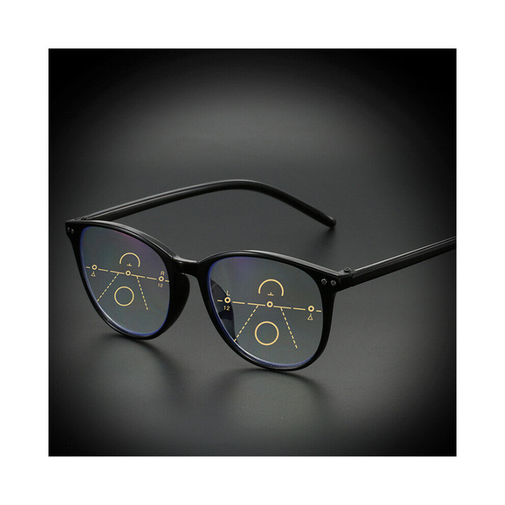 Multicoloured Progressive Multifocal Reading Glasses Women Men Anti-Blue Light Hyperopia Glasses Near And Far Presbyopic Spectacles +1.5 2.0
