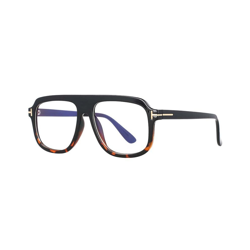 53116 Tr90 Anti Light Glasses Retro Square Transparent Computer Eyewear Anti Lenses Female Spectacles Frame