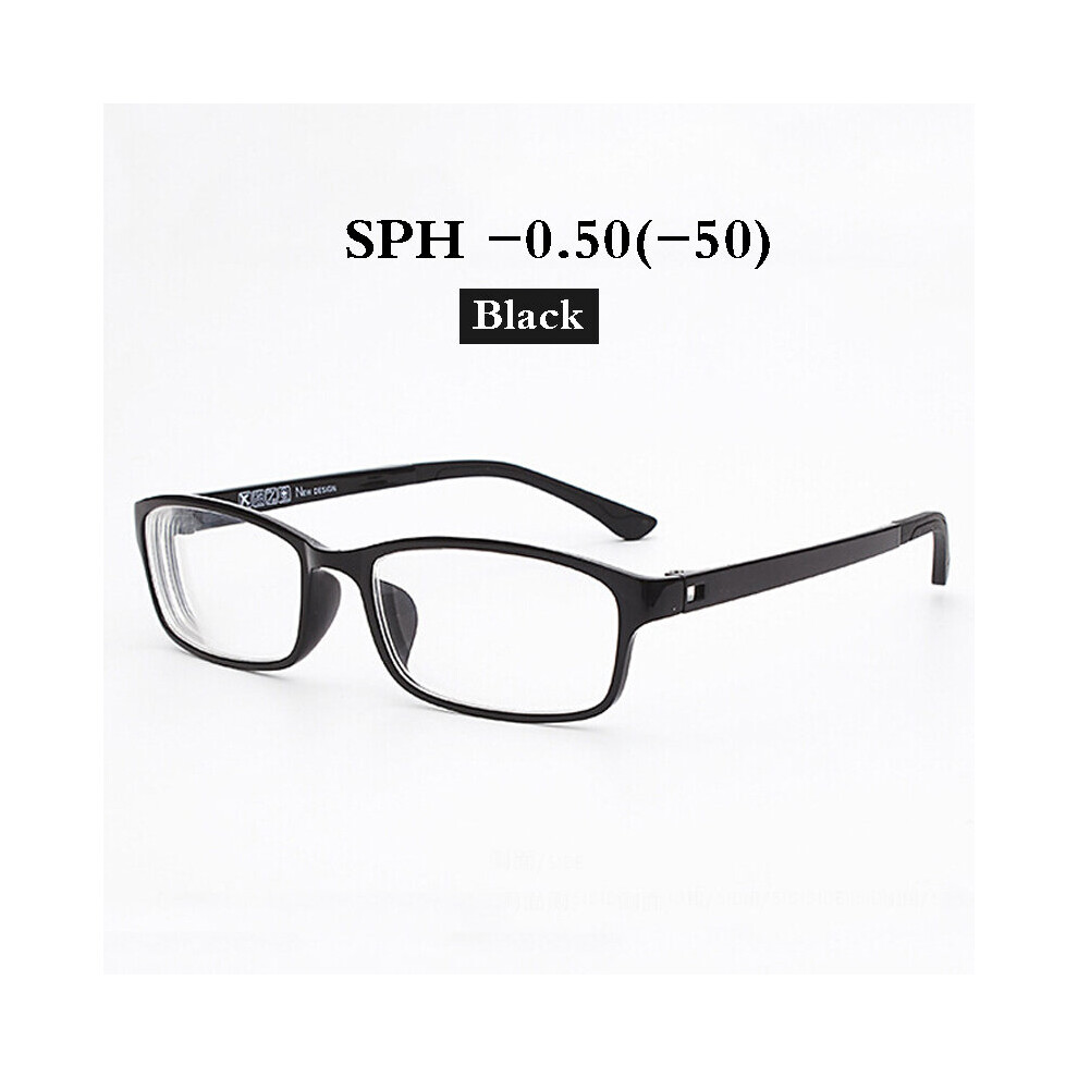 -0.5~-6.0 Diopter Retro Myopic Glasses For Student Myopia Glasses Women Men TR90 Ultralight Eyewear Shortsighted Glasses