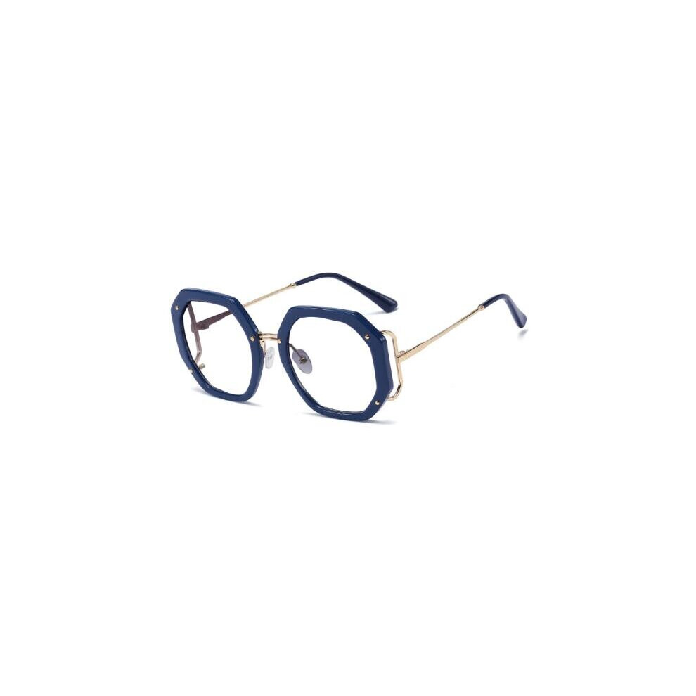 Anti Light Polygon Round Reading Glasses Women Glasses Transparent Women's Eyeglass Frame