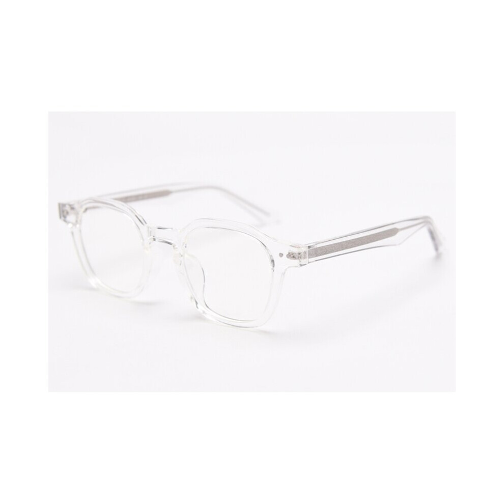 Kachawoo acetate square glasses frame men transparent grey optical eyeglasses for women clear lens TR90