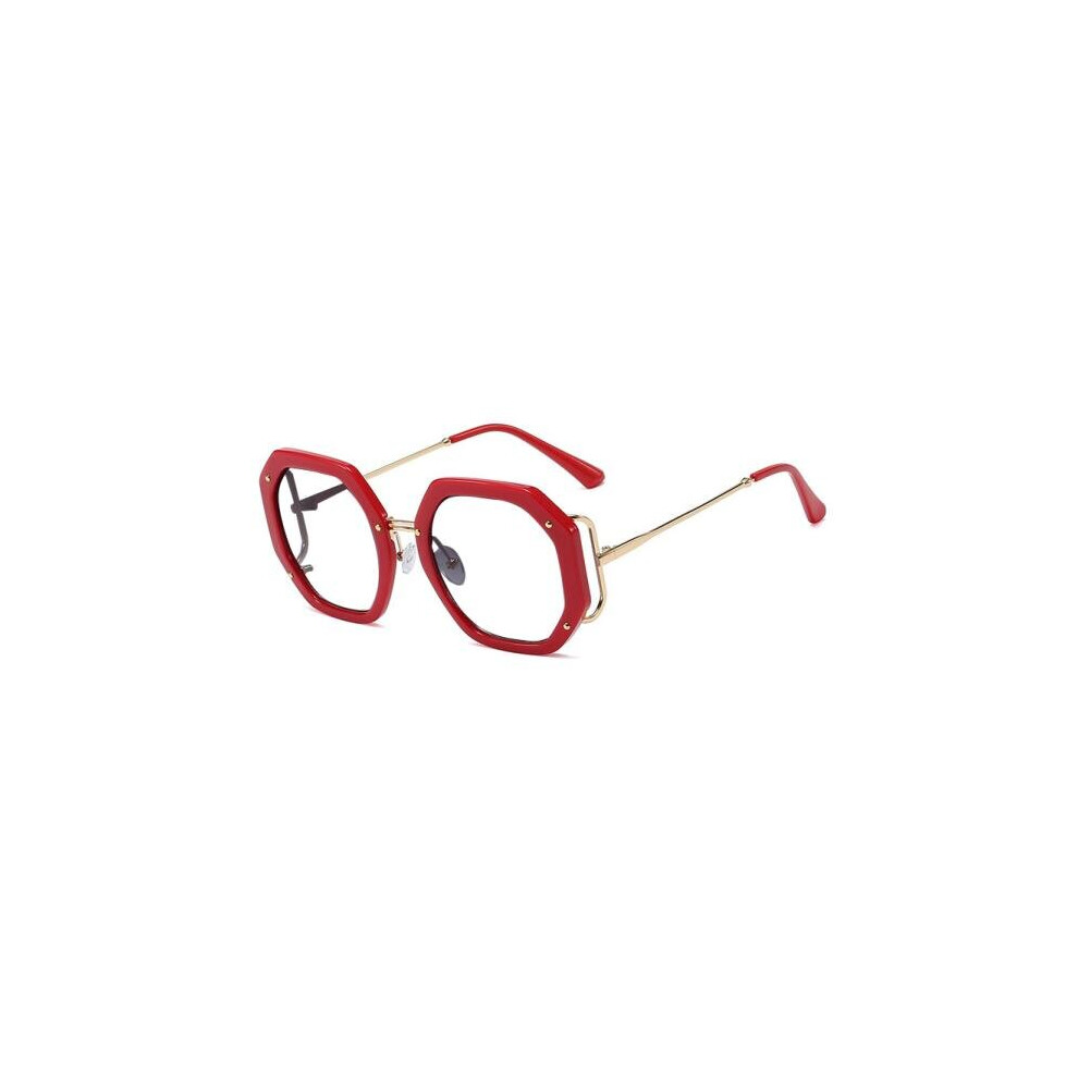 Anti Light Polygon Round Reading Glasses Women Glasses Transparent Women's Eyeglass Frame