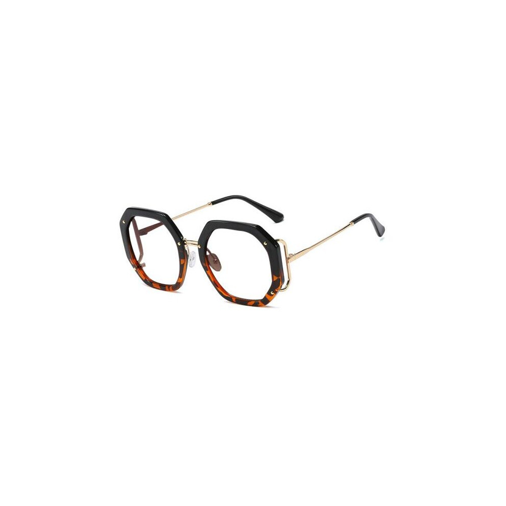 Anti Light Polygon Round Reading Glasses Women Glasses Transparent Women's Eyeglass Frame