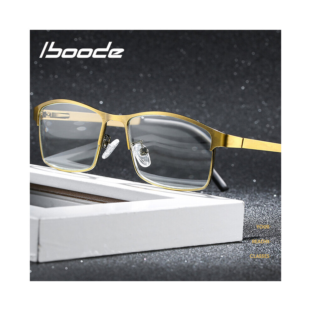 High Men Business Reading Glasses Titanium alloy Vintage Anti-Blu-ray HD Computer Goggles For Men +1.0 +1.5 +2.5-image-OPC-PBR8PHG-NEW