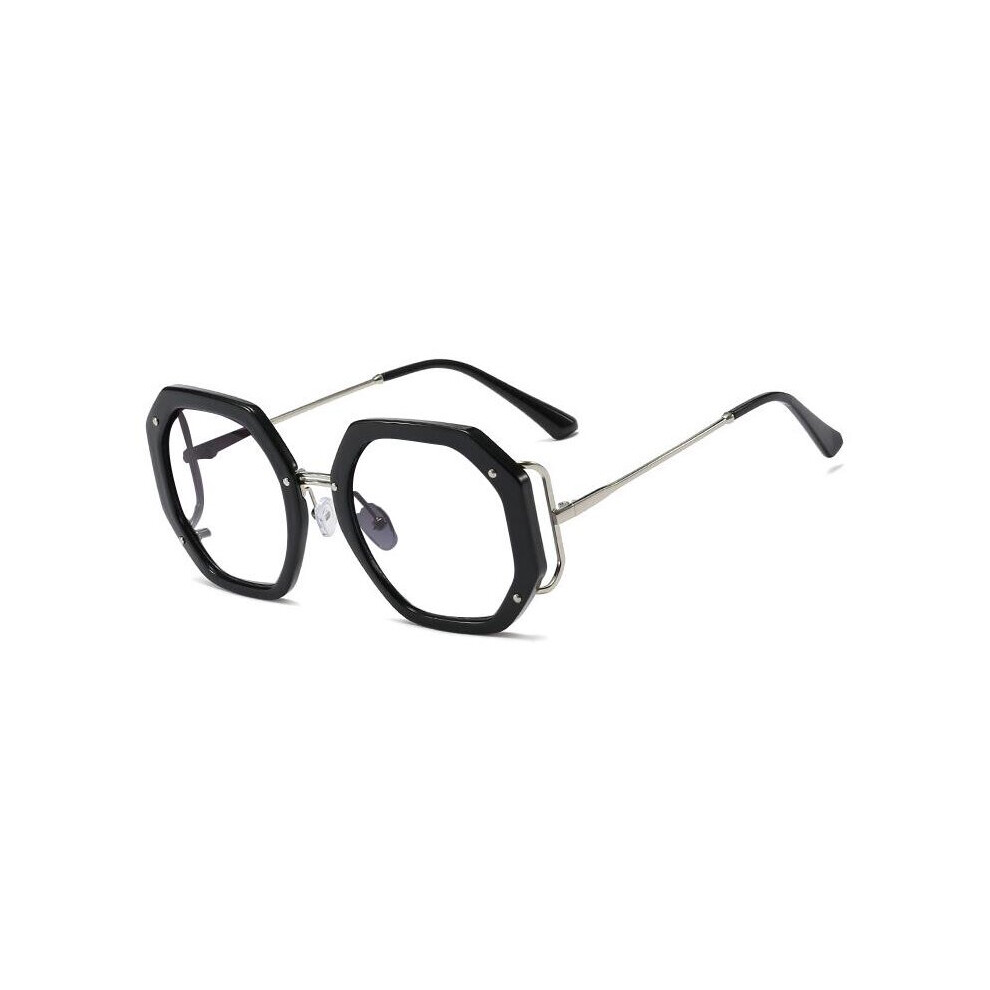 Anti Light Polygon Round Reading Glasses Women Glasses Transparent Women's Eyeglass Frame