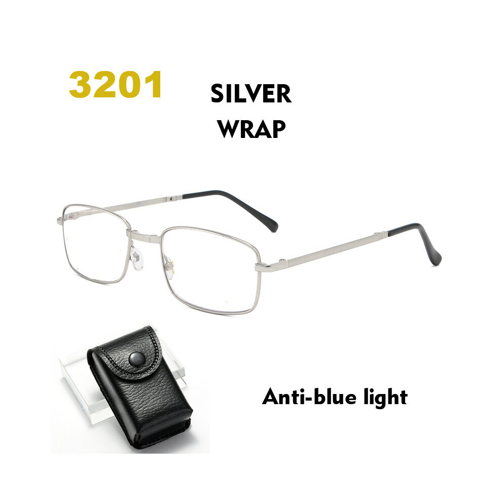 Folding Reading Glasses Men Women Portable Multifocal Glasses Anti Ray Presbyopic optical Eyewear with Leather Case-image-OPC-PBR8PTM-NEW