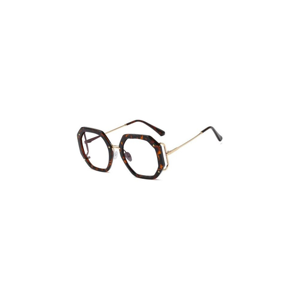 Anti Light Polygon Round Reading Glasses Women Glasses Transparent Women's Eyeglass Frame