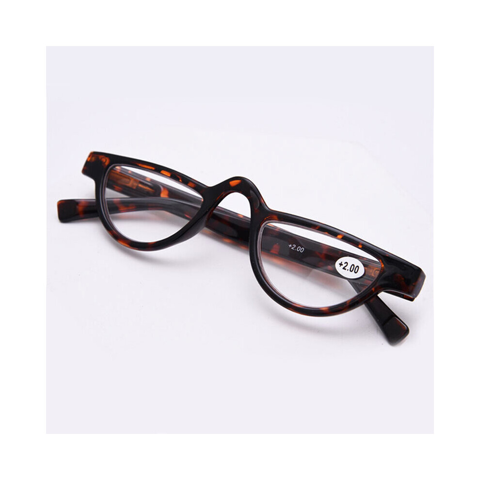 Multicoloured Ultralight Half Frame Reading Glasses Women Men Presbyopia Optical Eyeglasses Unisex Reading Eyewear Diopter +1.0To+3.5