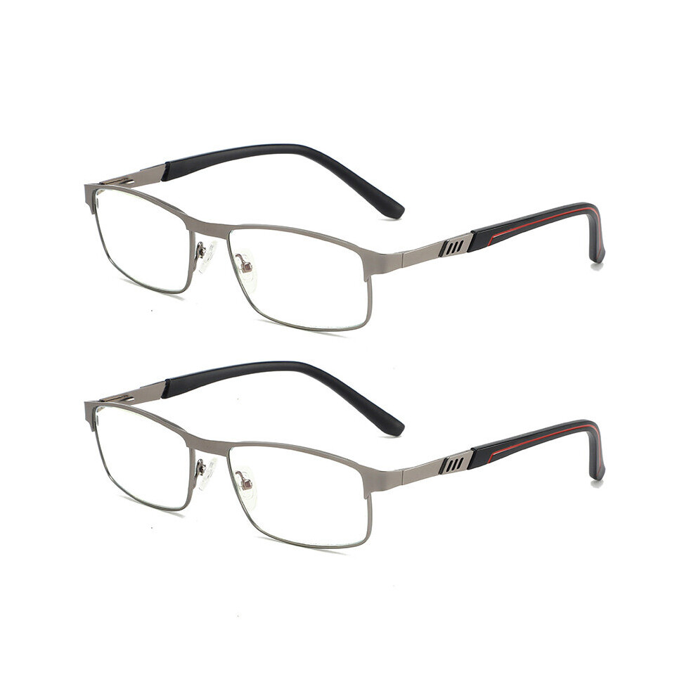 Multicoloured Men's Anti Light Reading Glasses With Spring Hinge Ultralight Harmful Rays Blocking Computer Reader