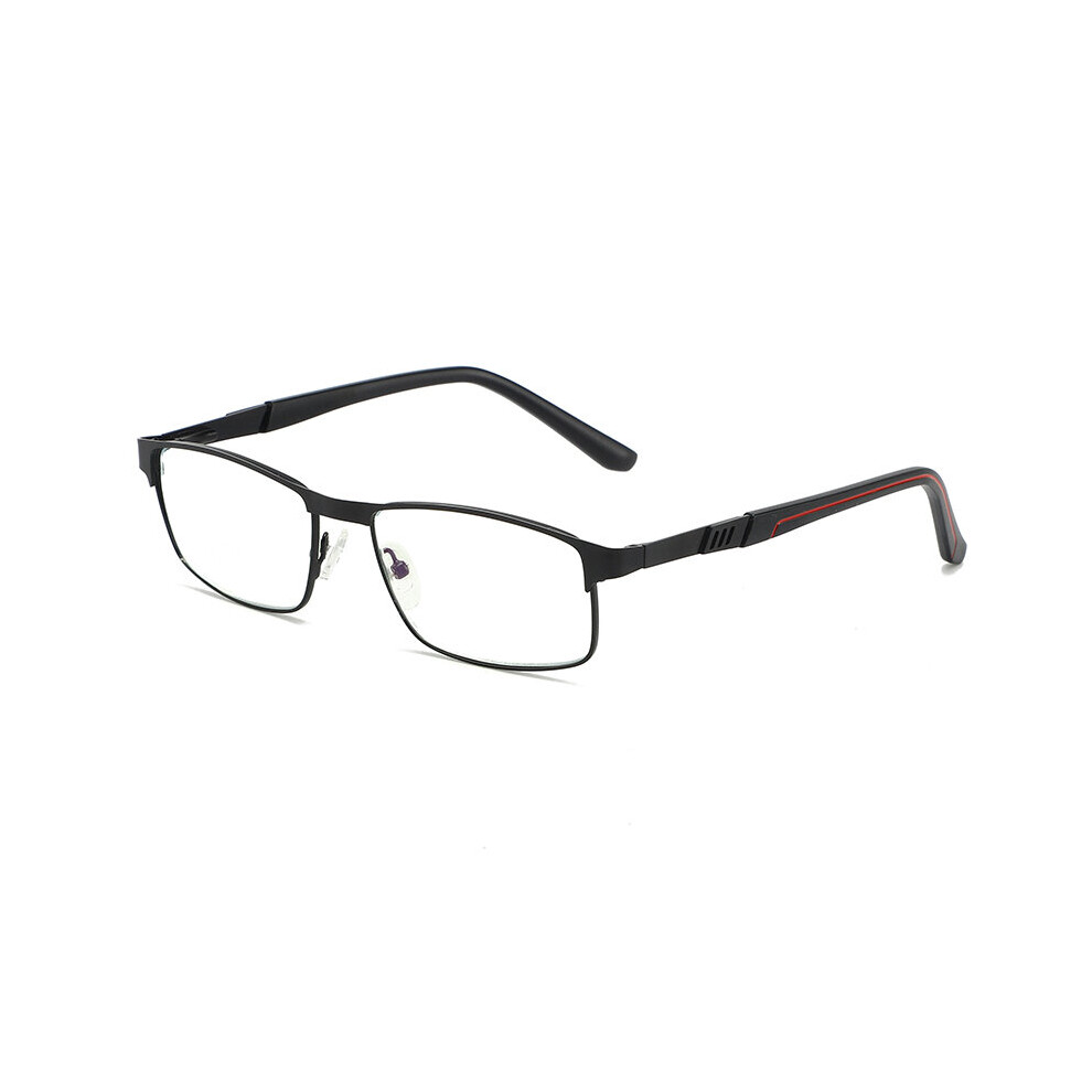 Multicoloured Men's Anti Light Reading Glasses With Spring Hinge Ultralight Harmful Rays Blocking Computer Reader