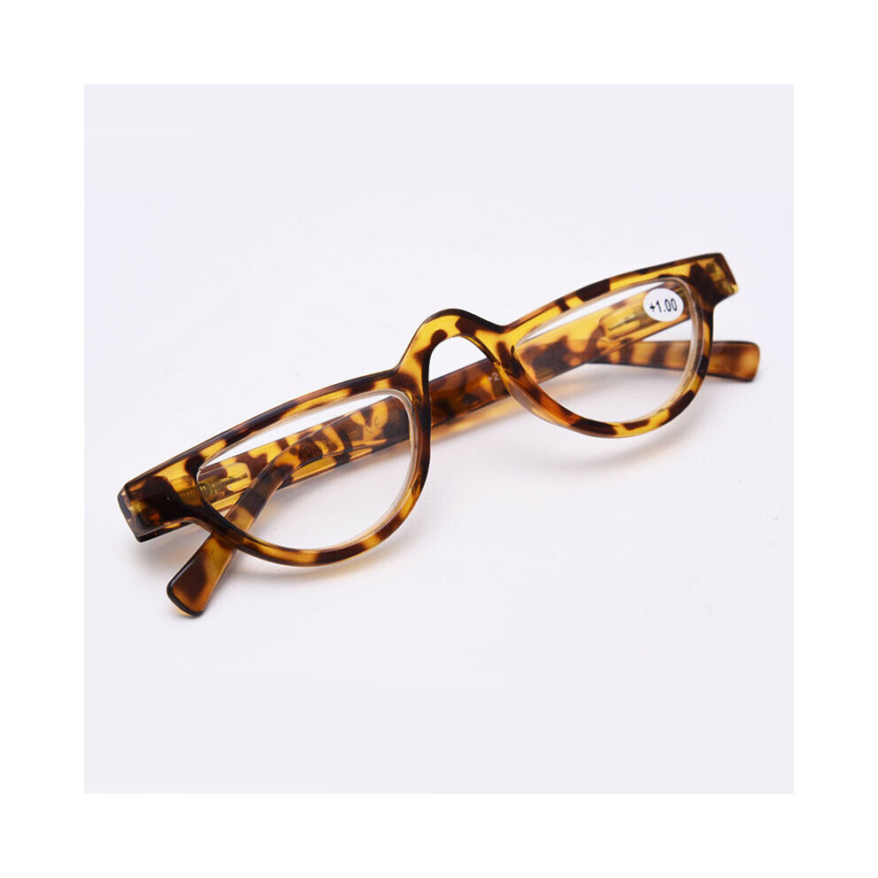 Multicoloured Ultralight Half Frame Reading Glasses Women Men Presbyopia Optical Eyeglasses Unisex Reading Eyewear Diopter +1.0To+3.5