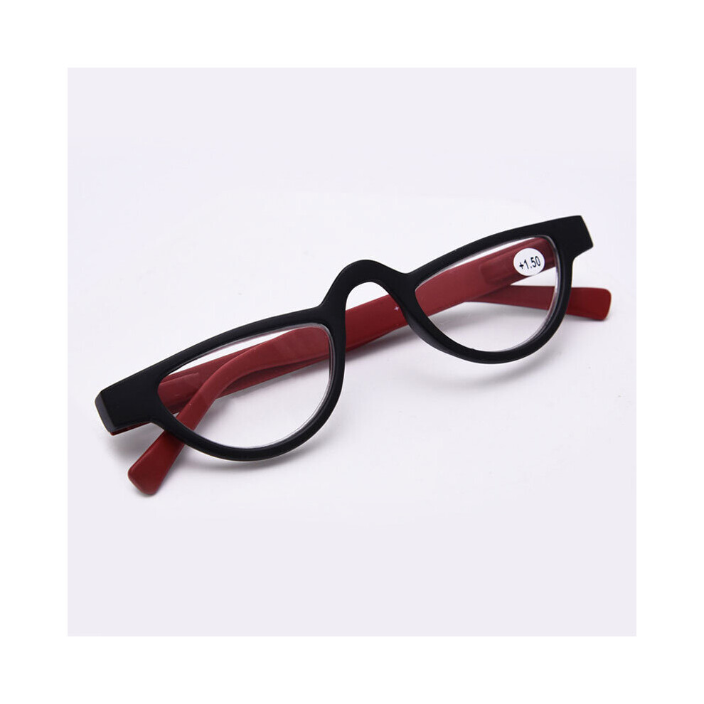 Multicoloured Ultralight Half Frame Reading Glasses Women Men Presbyopia Optical Eyeglasses Unisex Reading Eyewear Diopter +1.0To+3.5