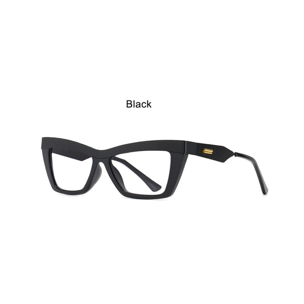 Clear Cat Eye Reading Glasses Prescription Plus +0.5~ +600 Vintage Women's Eyeglasses Presbyopia Decorative Eyewear