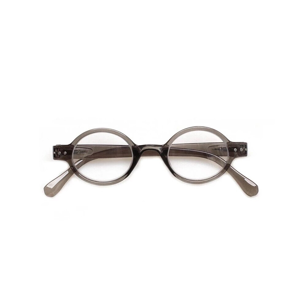 Spring Hinges with Wood-look Presbyopic Glasses Eyewear Plastic Frame Fsahionable Round Male And Lady Reading Glasses-image-OPC-PBR8Q9B-NEW