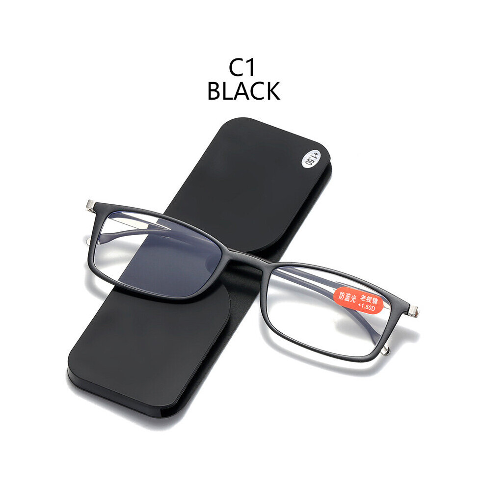 Ultra HD Anti-Blue Reading Glasses Mobile Phone Portable Flat Reading Eyeglasses Comfortable Anti-fatigue Presbyopia Glasses