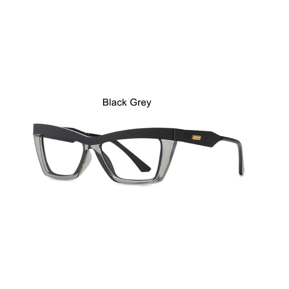 Clear Cat Eye Reading Glasses Prescription Plus +0.5~ +600 Vintage Women's Eyeglasses Presbyopia Decorative Eyewear