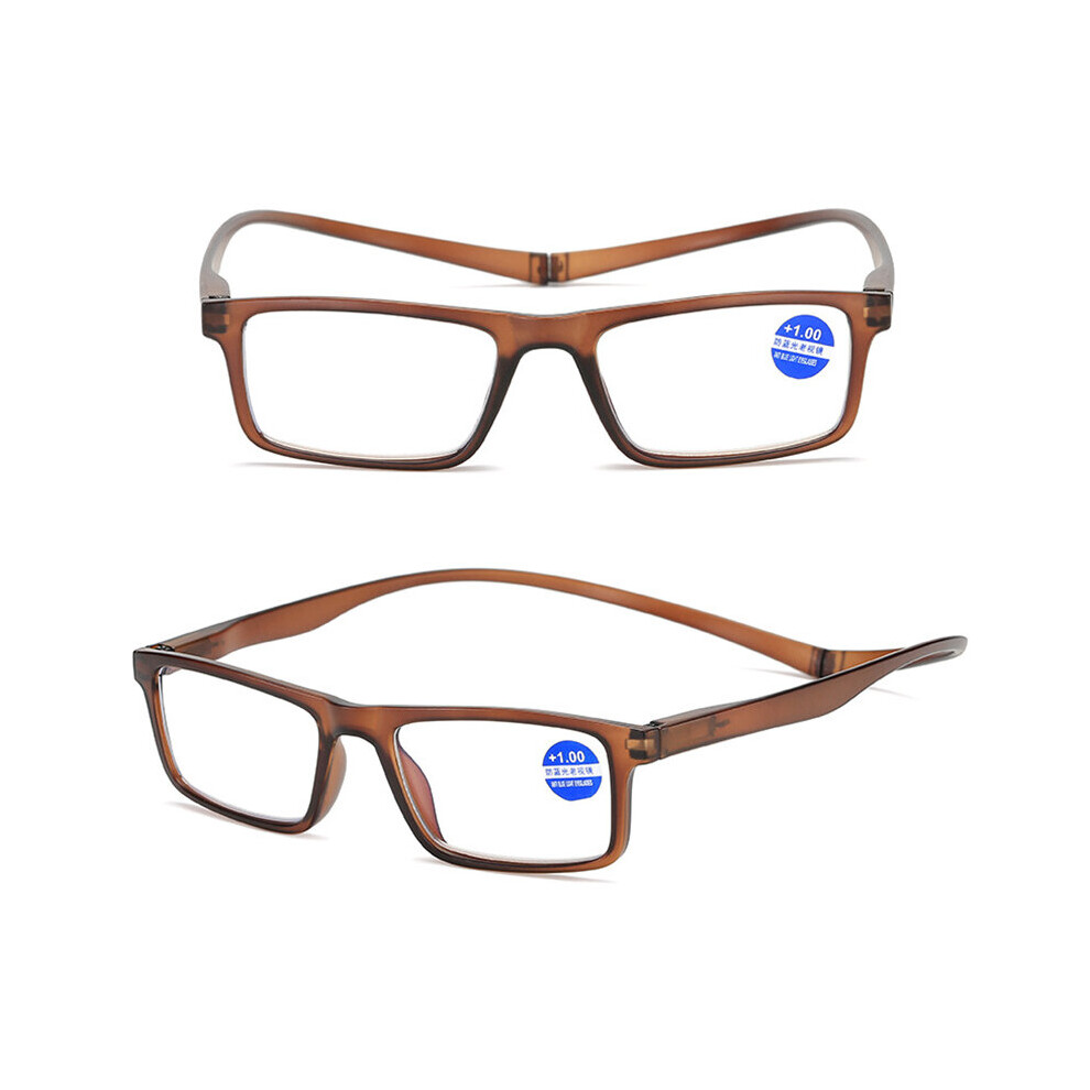 Unisex Hanging Neck Magnet Reading Glasses magnifier Men Women Magnetic Presbyopic Eyeglasses Rivets Hyperopia Spectacles