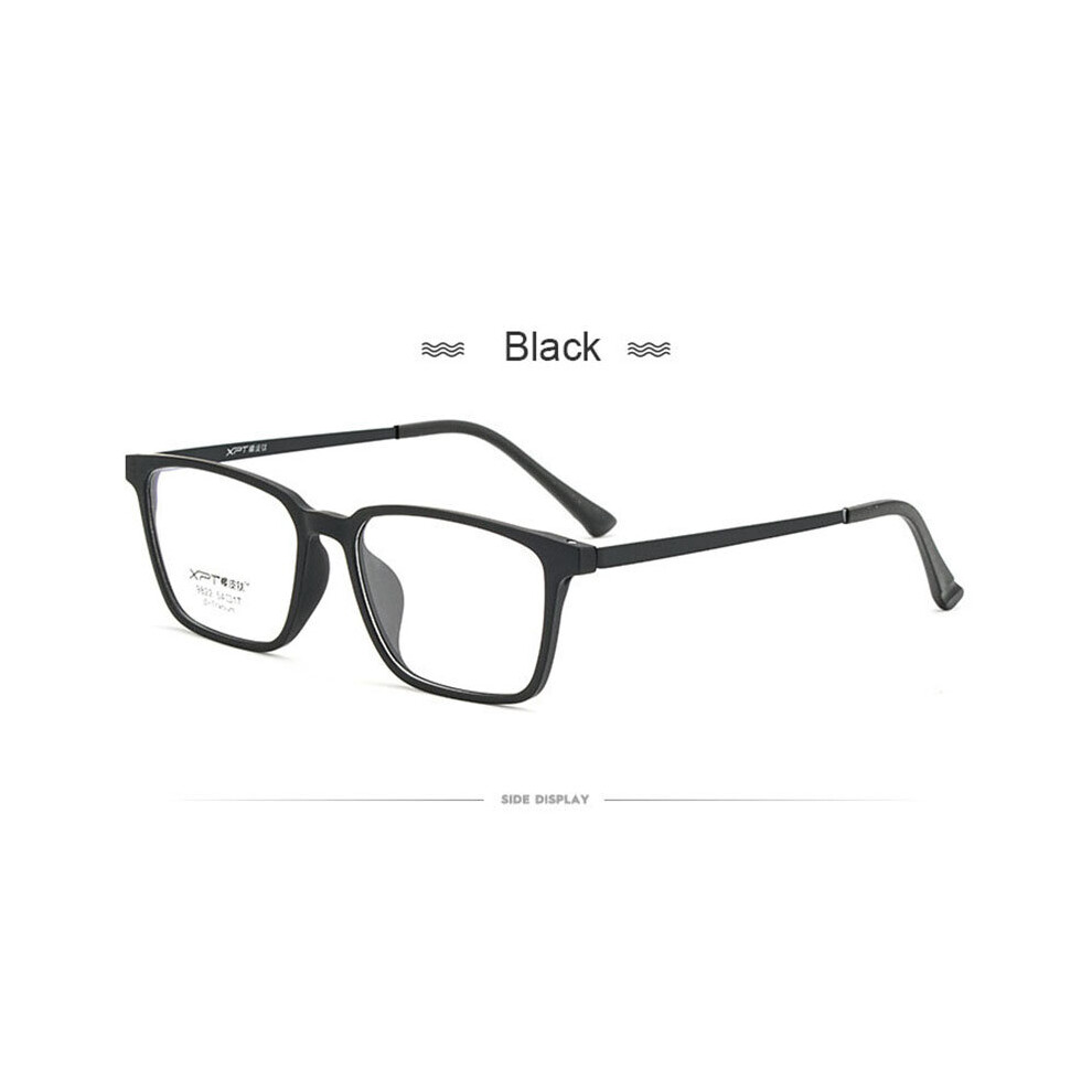 Ultralight TR90 Glasses Frame Men Pure Titanium Myopia Glasses Male Comfortable Square Large Frame Optical Eygglass Lense