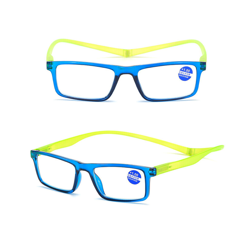 Unisex Hanging Neck Magnet Reading Glasses magnifier Men Women Magnetic Presbyopic Eyeglasses Rivets Hyperopia Spectacles
