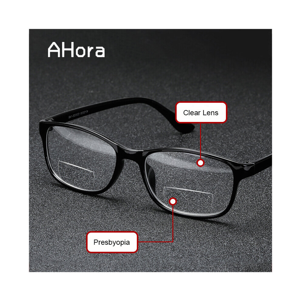 Multicoloured Bifocal Reading Glasses For Presbyopia Far&Near Sighted Eyeglasses Frame Vintage Style Oculos Diopters +1.0 To +4.0