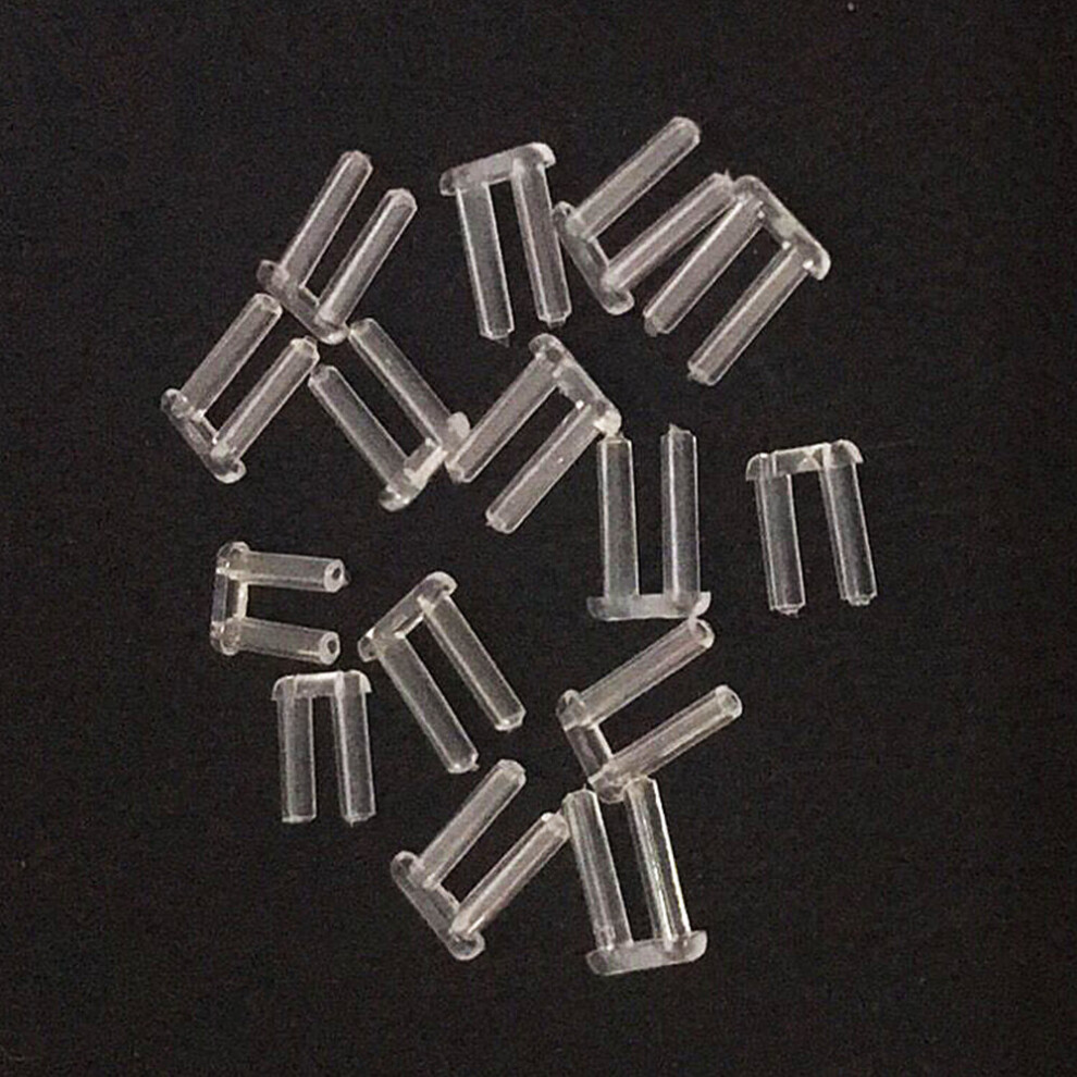 500pcs 1.4mm 1.5mm x 7mm x 0.8mm Rimless Glasses Double rubber plug Lock Bushings eyeglasses plastic double bushing pins