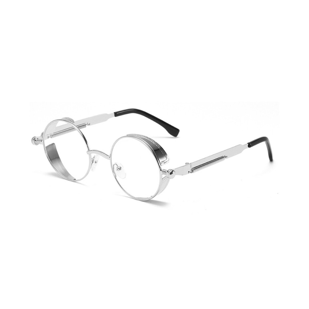 Round Metal Myopia Glasses Gothic Steampunk Vintage Shield Eyewear Shades Prescription 0 -0.5 -0.75 -1.0 -2.0 -3.0 To -6.0