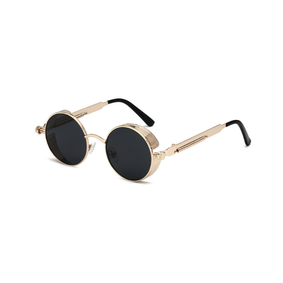 Round Metal Myopia Glasses Gothic Steampunk Vintage Shield Eyewear Shades Prescription 0 -0.5 -0.75 -1.0 -2.0 -3.0 To -6.0