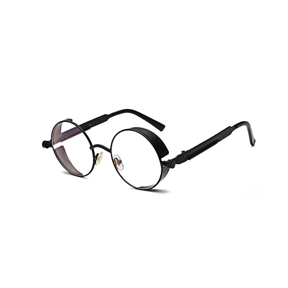 Round Metal Myopia Glasses Gothic Steampunk Vintage Shield Eyewear Shades Prescription 0 -0.5 -0.75 -1.0 -2.0 -3.0 To -6.0