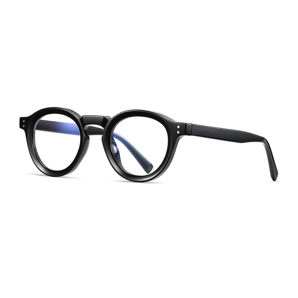 Anti Light Reading Glasses Men Women Antifatigue Computer Presbyopia Eyeglasses Retro Round Frame TR90 Eyewear Rivet