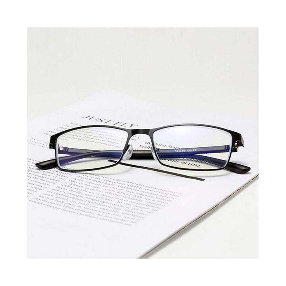 Square Full Frame Anti-blue light Glasses -1.0 -1.25 -1.5 -1.75 -2.0 -2.25 To -4.0 For Myopia and +1.0 +1.5 +2.0 For Reading