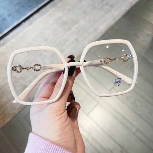 YOOSKE Anti Light Blocking Glasses Frame Women Oversized Square Eyeglasses Frames for Men Vintage Computer Eyewear on OnBuy