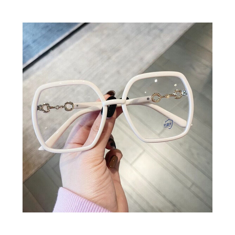 YOOSKE Anti Light Blocking Glasses Frame Women Oversized Square Eyeglasses Frames for Men Vintage Computer Eyewear-image-OPC-PBR8QNF-NEW