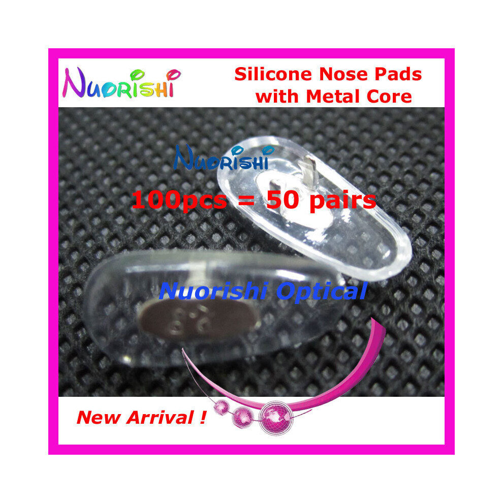White 100Pcs 500Pcs 2000Pcs Si88 Glasses Eyeglass Spectacle Eyewear Silicone Nose Pads With Metal Core Accessories 16Mm