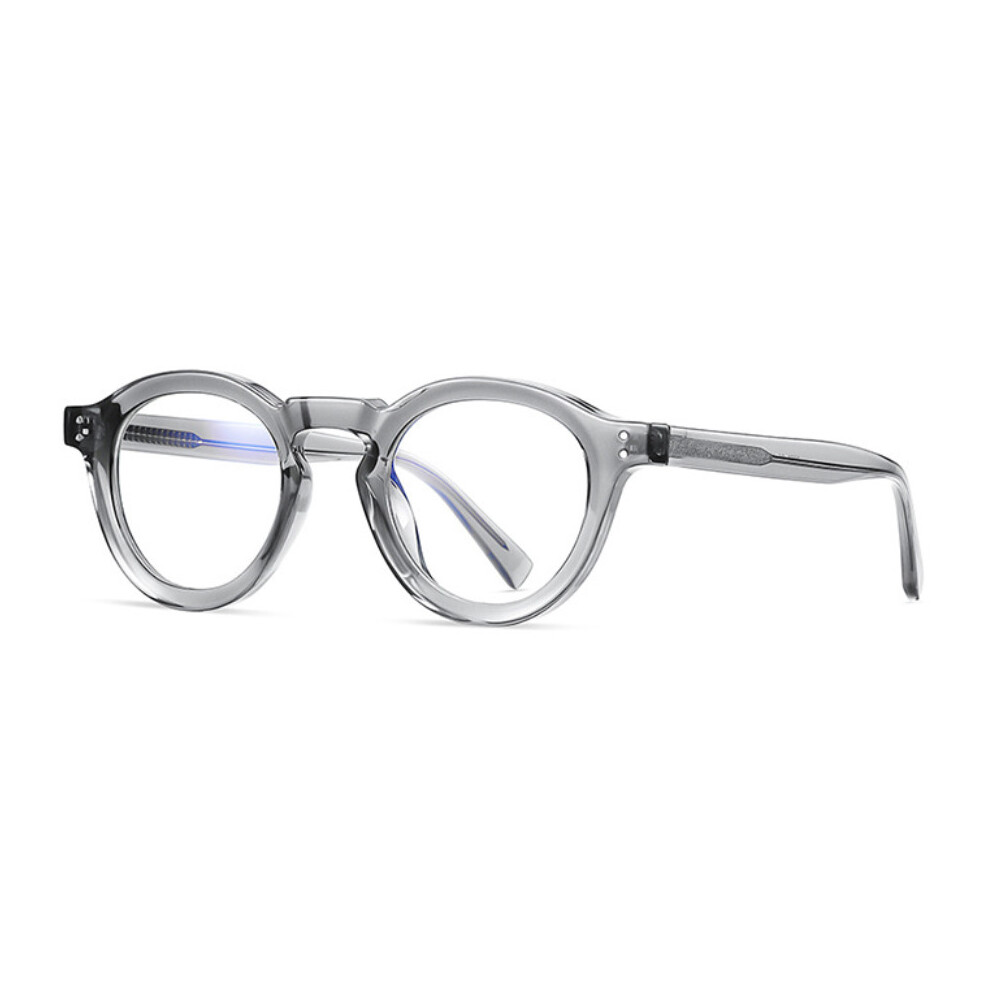 Anti Light Reading Glasses Men Women Antifatigue Computer Presbyopia Eyeglasses Retro Round Frame TR90 Eyewear Rivet