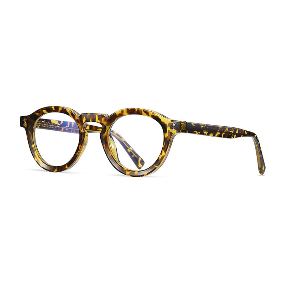 Anti Light Reading Glasses Men Women Antifatigue Computer Presbyopia Eyeglasses Retro Round Frame TR90 Eyewear Rivet