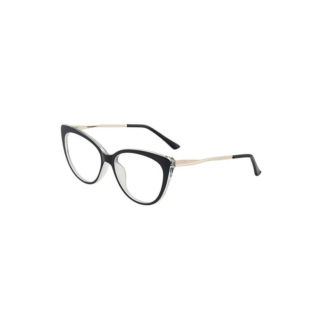 Multicoloured 0 -0.5 -0.75 To -6.0 Light Blocking Cat Eye Prescription Spectacles With Diopter Spring Leg Myopia Photochromic Eyeglasses