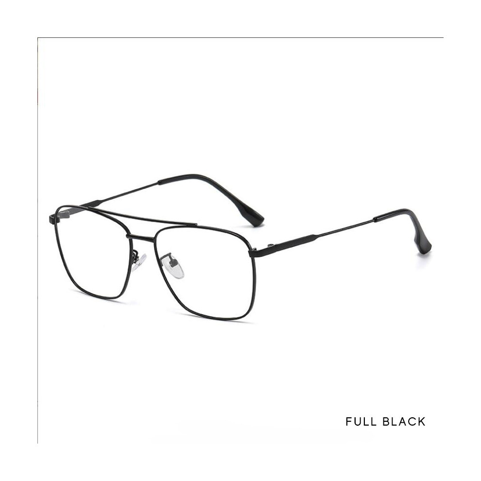 Unisex Metal Anti Light Double Beam Goggles, Men's Ray Blocking Computer Glasses, Women's Myopia Glass Frames A9066